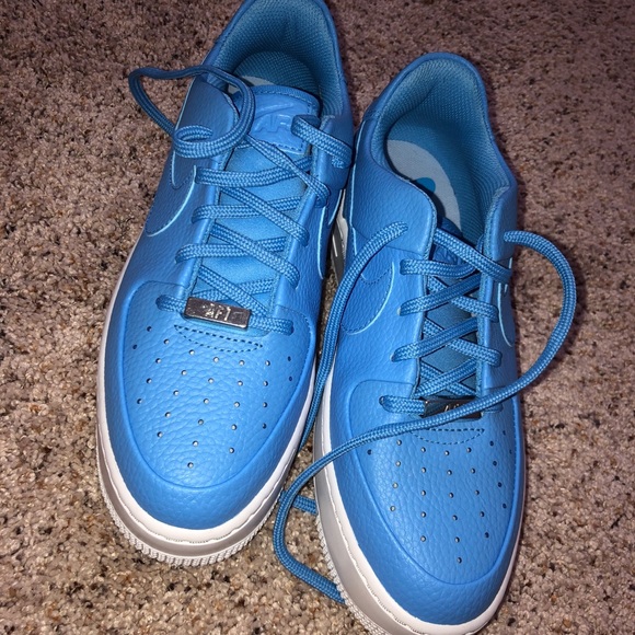 nike air force 1 sage low university blue